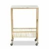 Jacek Metal Wine Cart with Marble Tabletop Gold - Baxton Studio -Console Tables Sales unnamed file 2716