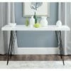 Wolcott Retro Mid Century Lacquer Console - White/Black - Safavieh -Console Tables Sales unnamed file 2752
