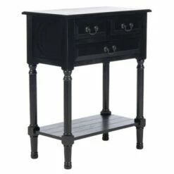Primrose 3 Drawers Console Table Black - Safavieh -Console Tables Sales unnamed file 2813