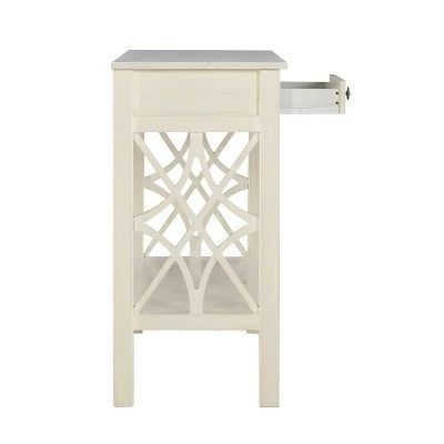 Whitley Antique Console Table White - Linon 6 Whitley Antique Console Table White - Linon - Image 4