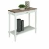 French Country Hall Table with Drawer/Shelf Driftwood/White - Breighton Home -Console Tables Sales unnamed file 2855