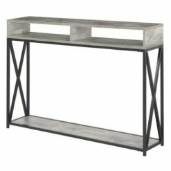 Tucson Deluxe 2 Tier Console Table Faux Birch - Breighton Home