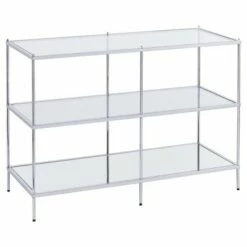 Benton Glam Mirrored Console Table - Chrome - Aiden Lane -Console Tables Sales unnamed file 2869