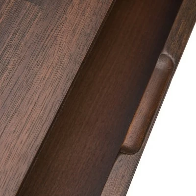 60" Mitchell Solid Acacia Wood Console Sofa Table Distressed Charcoal Brown - WyndenHall 8 60" Mitchell Solid Acacia Wood Console Sofa Table Distressed Charcoal Brown - WyndenHall - Image 6