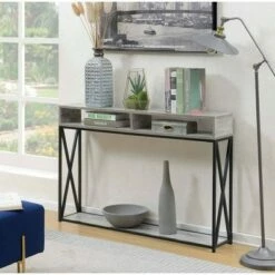 Tucson Deluxe 2 Tier Console Table Faux Birch - Breighton Home -Console Tables Sales unnamed file 289