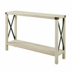 Sophie Rustic Farmhouse X Frame Entry Table - Saracina Home Gray Wash -Console Tables Sales unnamed file 29