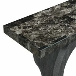 Newport Terry B Console Table with Shelf Black Faux Marble/Weathered Gy - Breighton Home -Console Tables Sales unnamed file 2920