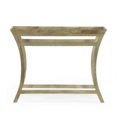 Meagher Rustic Handcrafted Mango Wood Console Table Natural - Christopher Knight Home 3 Meagher Rustic Handcrafted Mango Wood Console Table Natural - Christopher Knight Home