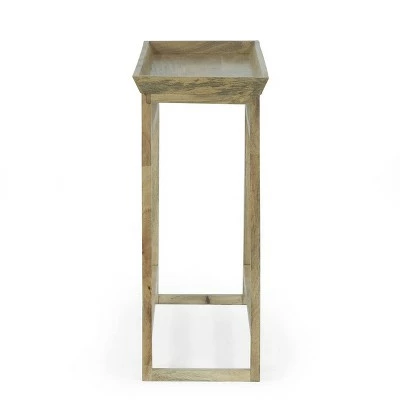 Meagher Rustic Handcrafted Mango Wood Console Table Natural - Christopher Knight Home 4 Meagher Rustic Handcrafted Mango Wood Console Table Natural - Christopher Knight Home - Image 2