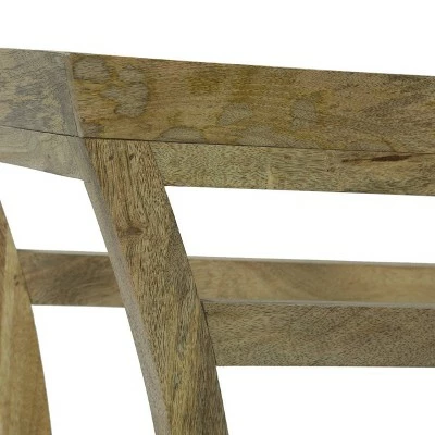 Meagher Rustic Handcrafted Mango Wood Console Table Natural - Christopher Knight Home 6 Meagher Rustic Handcrafted Mango Wood Console Table Natural - Christopher Knight Home - Image 4