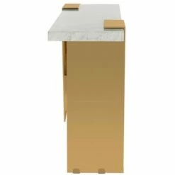 Mycha Marble Console Table White/Gold - Safavieh -Console Tables Sales unnamed file 2947