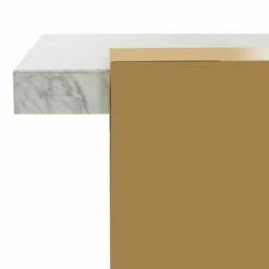 Mycha Marble Console Table White/Gold - Safavieh -Console Tables Sales unnamed file 2948