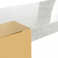 Mycha Marble Console Table White/Gold - Safavieh -Console Tables Sales unnamed file 2949