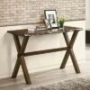 Coupla Cross X Leg Sofa Table Walnut - HOMES: Inside + Out -Console Tables Sales unnamed file 2953