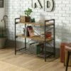 Iron City Anywhere Console Checked Oak - Sauder