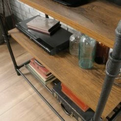 Iron City Anywhere Console Checked Oak - Sauder -Console Tables Sales unnamed file 2981