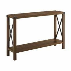 Sophie Rustic Farmhouse X Frame Entry Table - Saracina Home Gray Wash -Console Tables Sales unnamed file 30
