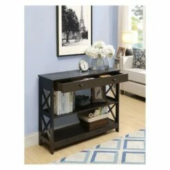 Oxford 1 Drawer Console Table Espresso - Breighton Home