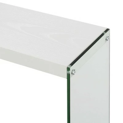 Soho V Console Table with Shelf White - Breighton Home 5 Soho V Console Table with Shelf White - Breighton Home - Image 3