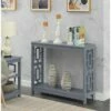 Town Square Console Table with Shelf Gray - Breighton Home