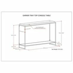 47" Morton Tray Top Console Table Black - WyndenHall 15 47" Morton Tray Top Console Table Black - WyndenHall -Console Tables Sales unnamed file 3076