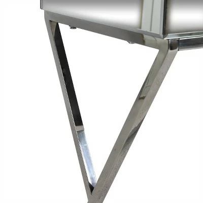Murley Modern Glam Console Table with Mirror Tabletop Silver - Christopher Knight Home 7 Murley Modern Glam Console Table with Mirror Tabletop Silver - Christopher Knight Home - Image 5