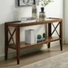 Mabel Tempered Glass Top Sofa Table - HOMES: Inside + Out Dark Oak -Console Tables Sales unnamed file 3140