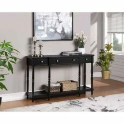 Breighton Home Cheyenne Console Table - Johar Furniture Black
