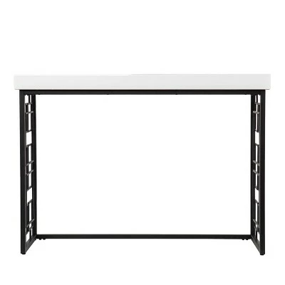 Cobepers Contemporary Console Table Brown/White - Aiden Lane 4 Cobepers Contemporary Console Table Brown/White - Aiden Lane - Image 2