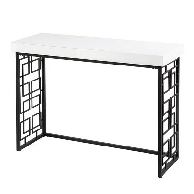 Cobepers Contemporary Console Table Brown/White - Aiden Lane 5 Cobepers Contemporary Console Table Brown/White - Aiden Lane - Image 3