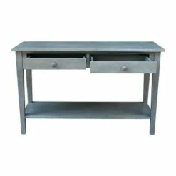 Spencer Console Server Table Antique Washed Heather Gray - International Concepts -Console Tables Sales unnamed file 3180
