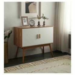 Oslo Storage Console White/Natural - Breighton Home -Console Tables Sales unnamed file 3188