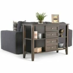 44" Essex Medium Storage Cabinet Mahogany Brown - WyndenHall