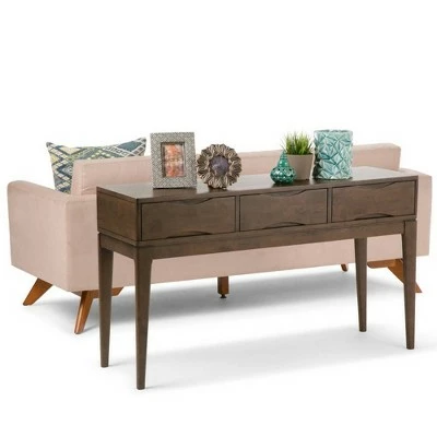 54" Pearson Solid Hardwood Console Sofa Table Walnut Brown - WyndenHall 3 54" Pearson Solid Hardwood Console Sofa Table Walnut Brown - WyndenHall