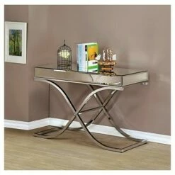 Lila Console Table Chrome - HOMES: Inside + Out