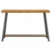 Lanshire Rustic Industrial Metal & Wood Entry Console Table - Inspire Q Brown -Console Tables Sales unnamed file 326
