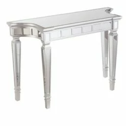 Glenrose Glam Mirrored Console Table - Matte Silver - Aiden Lane -Console Tables Sales unnamed file 3301