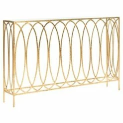 Carina Oval Ringed Console Table - Gold - Safavieh -Console Tables Sales unnamed file 3303