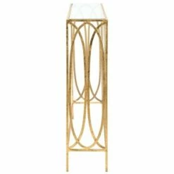 Carina Oval Ringed Console Table - Gold - Safavieh -Console Tables Sales unnamed file 3304