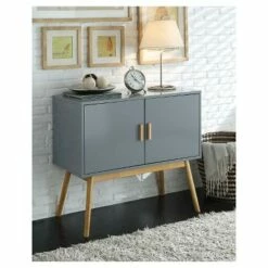 Oslo Storage Console Gray/Black - Breighton Home -Console Tables Sales unnamed file 3312