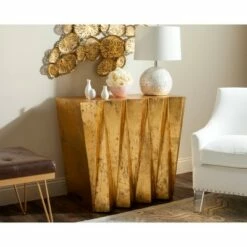 Gisela Hex Console - Gold - Safavieh