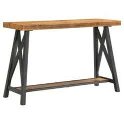 Lanshire Rustic Industrial Metal & Wood Entry Console Table - Inspire Q Brown 17 Lanshire Rustic Industrial Metal & Wood Entry Console Table - Inspire Q Brown -Console Tables Sales unnamed file 332