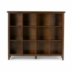 448" Stratford 12 Cube Storage Russet Brown - WyndenHall 11 448" Stratford 12 Cube Storage Russet Brown - WyndenHall -Console Tables Sales unnamed file 3331