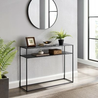 Braxton Console Table Matte Black - Crosley 7 Braxton Console Table Matte Black - Crosley - Image 5