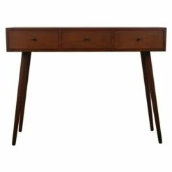 Decor Therapy Mid Century Three Drawer Wood Console Table - Décor Therapy Walnut -Console Tables Sales unnamed file 3357