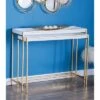 Olivia & May Set of 2 Contemporary Console Tables White - Olivia & May -Console Tables Sales unnamed file 3374