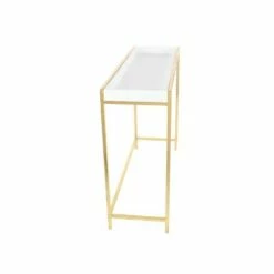 Olivia & May Set of 2 Contemporary Console Tables White - Olivia & May -Console Tables Sales unnamed file 3376