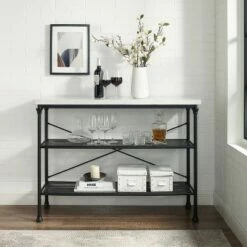 Madeleine Console - Crosley Matte Black -Console Tables Sales unnamed file 3384