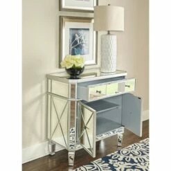 Sasha Mirrored 1Drawer 2Door Console - Powell Company -Console Tables Sales unnamed file 3432