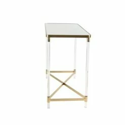 Olivia & May Modern Acrylic Console Table Gold - Olivia & May -Console Tables Sales unnamed file 3449